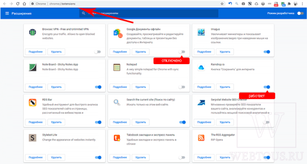 Как найти расширения, потребляющие в Chrome много оперативной памяти