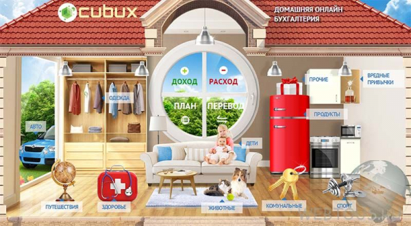 Cubux — домашняя бухгалтерия для планирования бюджета